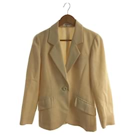Yves Saint Laurent-YVES SAINT LAURENT Tailored jacket / 34 / wool / beige / BEG / 1B / single-Beige