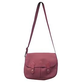 Longchamp-Longchamp red satchel shoulder bag-Red