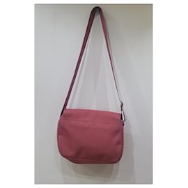 Longchamp-Longchamp red satchel shoulder bag-Red