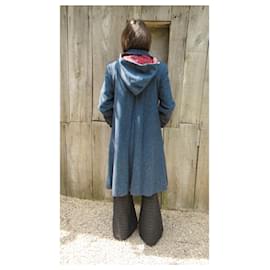 Autre Marque-talla de abrigo vintage 38-Azul