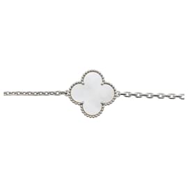 Autre Marque-Van Cleef & Arpels “Magic Alhambra” long necklace in white gold, diamants.-Other