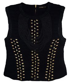 Balmain pour H&M BALMAIN X H&M ÄRMELLOSES OBERTEIL Schwarz