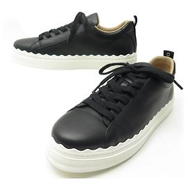 Chloé TÊNIS CHLOE LAUREN CHC19S10842001 Couro preto 41 sapatos de couro Preto