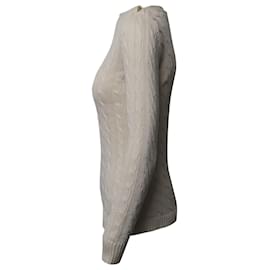 Autre Marque-Jersey de punto de ochos en algodón color crema de Lauren Ralph Lauren-Blanco,Crudo