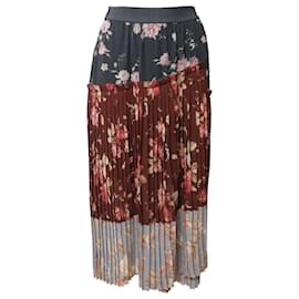 Zimmermann-Zimmermann Unbridled Floral Skirt in Multicolor Polyester-Multiple colors