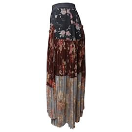 Zimmermann-Zimmermann Unbridled Floral Skirt in Multicolor Polyester-Multiple colors