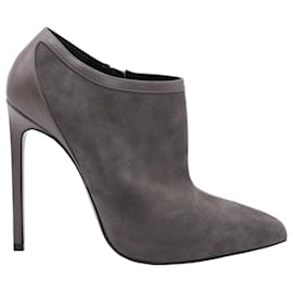 Saint Laurent-Saint Laurent Paris 110 Heels in Brown Suede-Brown