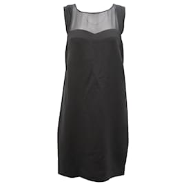 Sandro-Sandro Paris Rialto Mini Dress in Black Polyester-Black