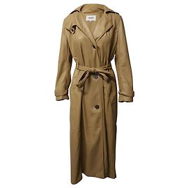 Nanushka Chiara Trench-coat en cuir végétalien en polyester beige Beige
