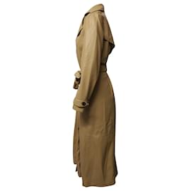 Nanushka-Nanushka Chiara Trench-coat en cuir végétalien en polyester beige-Beige