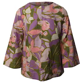Zimmermann-Blusa floral Zimmerman en lino multicolor-Otro,Impresión de pitón