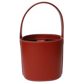 Bolso Saco Staud Bissett en Cuero Rojo Roja