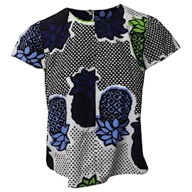 Moschino-Moschino Pineapple Print Top in Multicolor Cotton-Multiple colors