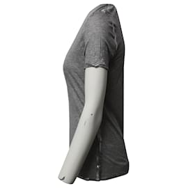 Zadig & Voltaire-Zadig & Voltaire Tino Foil T-shirt in Grey Modal-Grey