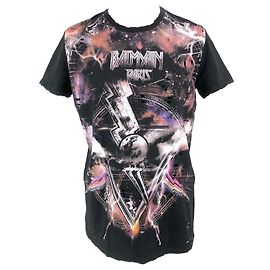 Camiseta Balmain de algodón negro con diseño de júpiter Negro
