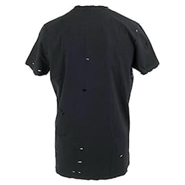 Balmain-Balmain t-shirt in black cotton with jupiter design-Black