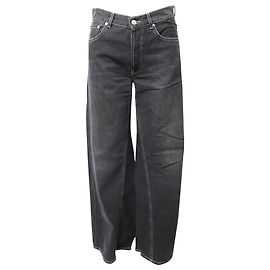 Vaqueros Ganni Flare Denim en algodón negro Negro
