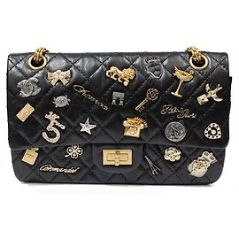 Chanel Handbags Black Gold hardware