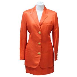 Versace Terno de saia Laranja