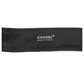 Chanel-BLACK LEATHER T75 Adjustable-Black