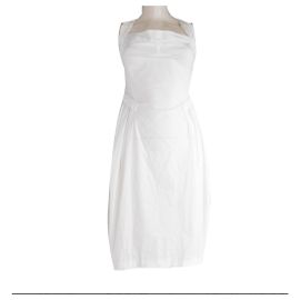 Robe Yves Saint Laurent Left Bank Blanche Blanc