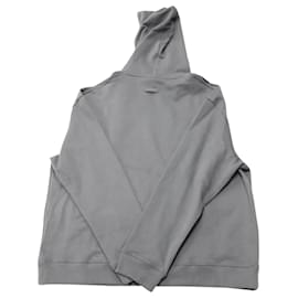 Raf Simons-Raf Simons Hoodie with Detachable Sleeves in Grey Cotton-Grey