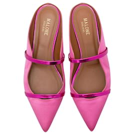 Autre Marque-MALONE SOULIERS Maureen Satin Slippers-Pink