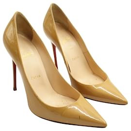 Christian Louboutin-Light brown Classic Patent leather Heels-Brown