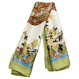 Dolce & Gabbana-Colorful PRint Silk Scarf-Other