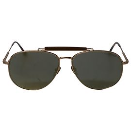 Tom Ford FT0536 Occhiali da Sole Aviator Sean in Metallo Verde e Oro D'oro