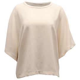 Iro Fiori Top in Cream Polyester White Cream