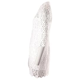 Sandro-Sandro Paris Spitzen-Minikleid aus weißem Polyester-Weiß