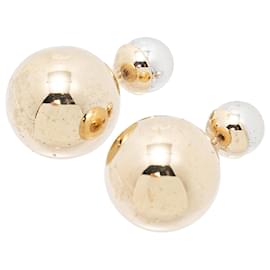 Dior-Orecchini a bottone Tribales con perle finte-Bianco