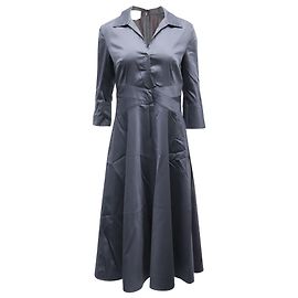 Akris Punto Vestido decote em V Akris em algodão azul marinho Azul marinho
