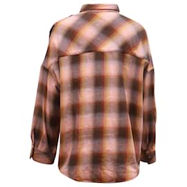 Iro-Camiseta Iro xadrez com franjas em algodão multicolorido-Outro
