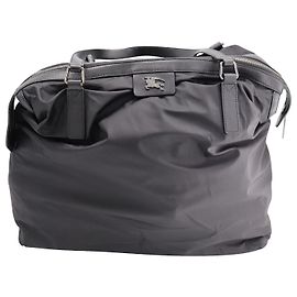 Burberry Sac Cabas Zippé Buckleigh en Polyester Noir Noir