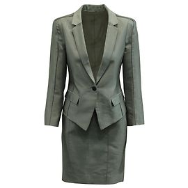 Calvin Klein Completo blazer e gonna argento Argento Metallico