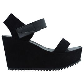 Pedro Garcia Black Wedges  Black