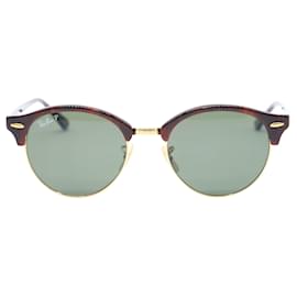 Ray-Ban-Ray Ban Clubround Classic Sunglasses in Brown Acetate-Brown