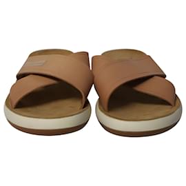 Ancient Greek Sandals-Altgriechische Thais Comfort Slip-On Sandalen aus braunem Leder-Braun