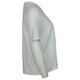 Sandro-Sandro Paris T-Shirt mit Flicken aus weißer Baumwolle-Weiß