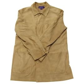 Ralph Lauren-Ralph Lauren Jacket in Beige Suede-Beige