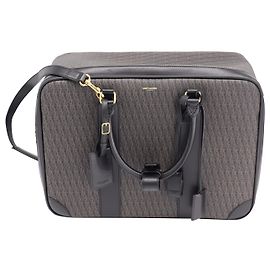 Saint Laurent Monogram 12H Luggage in Black Calfskin Leather Other