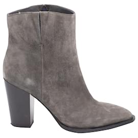 Vince-Ankle Boots Vince Erving em camurça cinza-Cinza