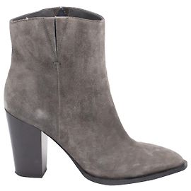 Vince Erving Ankle Boots in Grey Suede Grey