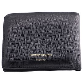 Autre Marque Common Projects Bifold Wallet in Black Leather Black