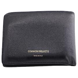 Autre Marque-Common Projects Bifold Wallet in Black Leather-Black