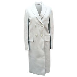 Cappotto Joseph Bianco foderato in Poliammide Azzurro Altro