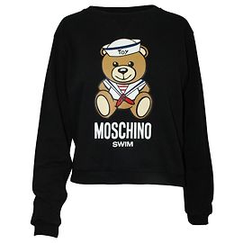 Moschino Sudadera negra con osito Negro