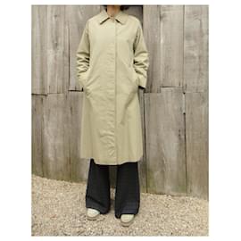 Burberry-capa de chuva mulher Burberry tamanho vintage 36 Algodão puro-Caqui